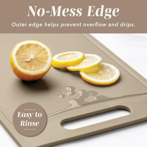 Non Slip Cutting Board Set (4 Cutting Boards / Brown)