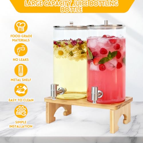 2 Pack 1.5 Gallon Drink dispenser with Stand