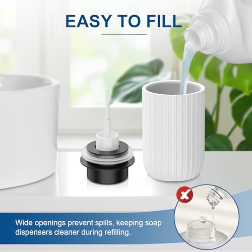 Ceramic Foaming Soap Dispenser (White-1pack)