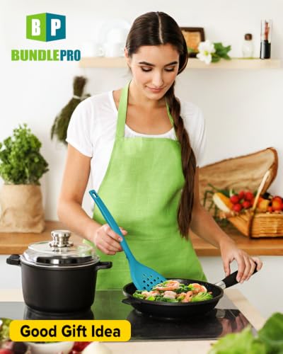 Silicone Cooking Utensils Set (Blue)