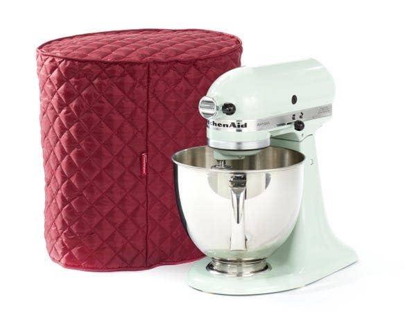 Stand Mixer Cover (Red Quilted Polyester / 15 DIAMETER x 16H)