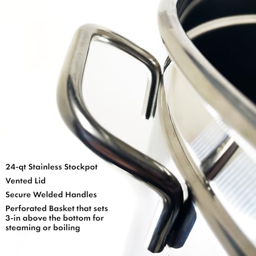 1124 24 qt Stainless Stockpot w
