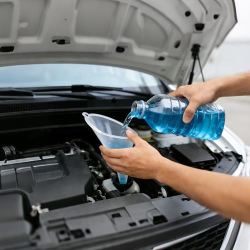 4 Pcs Long Neck Oil Funnel for Automotive