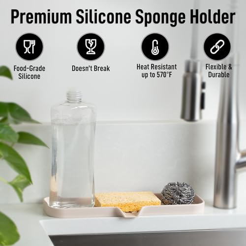 Large Silicone Sponge Holder (Ivory (Large) / Large (12x4))