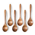 Small Wooden Spoons for Eating (Acacia Brown)