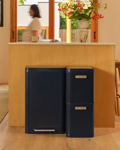 Rectangular Trash and Recycling Duo (Clay)