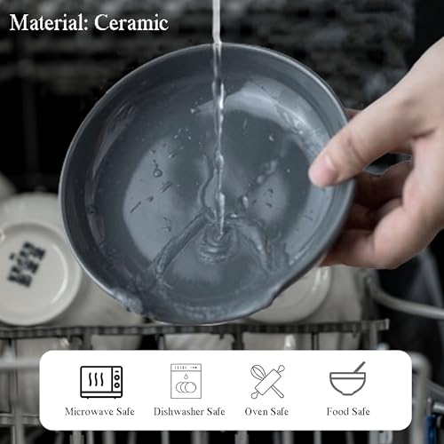 Ceramic Spoon Rest for Stove Top (Gray)
