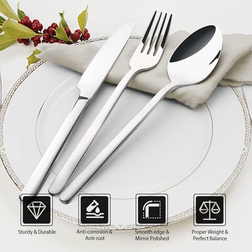 Silverware Set (10 Piece / Silver)