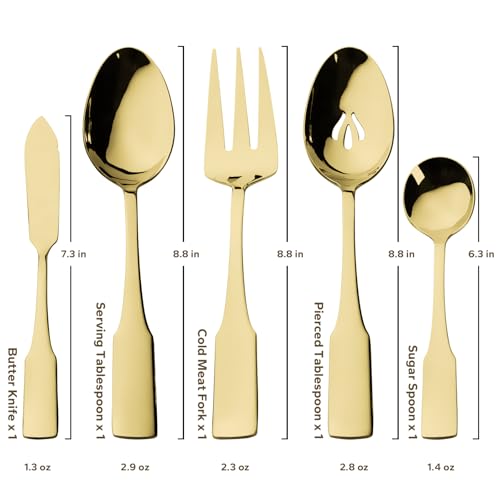 Kate Champagne Gold Mirror 45 (Champagne Gold / 45 pieces for 8)