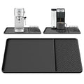 Silicone Coffee Mat with Raised Edges 19" x 12" (Black / 19" x 12")