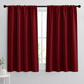 54 inch Blackout Curtains for Living Room Bedroom (Burgundy Red / 42"W x 54"L (Pack of 2))