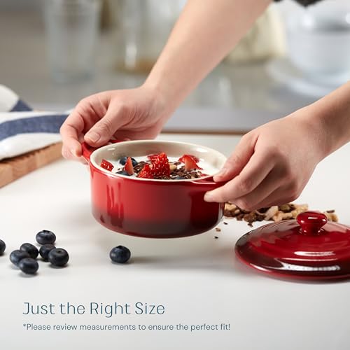 Mini Cocotte Lids (Crimson Ombre)