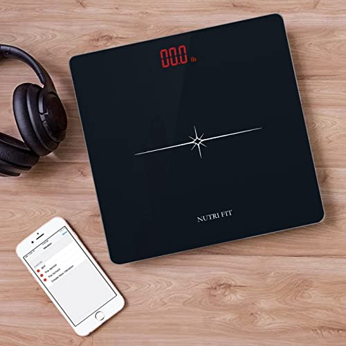 Digital Scale for Body Weight Precision Bathroom Weighing Scales (Normal Black)