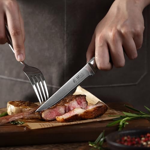 EDIB Damascus Steak Knife Set