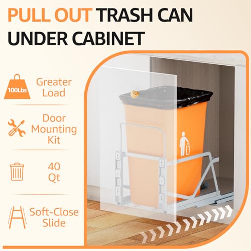 Pull Out Trash Can Under Cabinet Kit (B-Single)