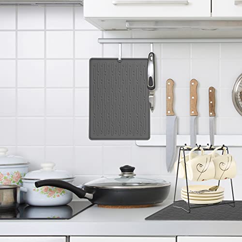 Dish Drying Mats (Gray / 6" x 8")