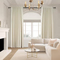 92 Inches Long Custom Black Out Drapery Panels (Cream / 52"W x 92"L (Pack of 2))