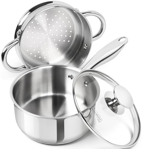 1.5 Quart Saucepan with Steamer (1.5 Quarts)