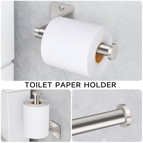 Brushed Nickel Bathroom Accessories Set (Brushed Nickel / 24 inch (4 Piece))