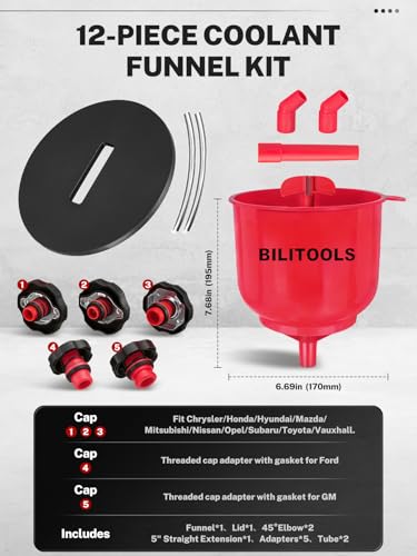 Coolant Funnel Kit (12-Piece Coolant Funnel Kit)