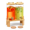 1.5 Gallon 2 PACK Glass Drink dispenser