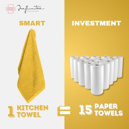 Kitchen Towels (Radiant Yellow / 15 x 25)