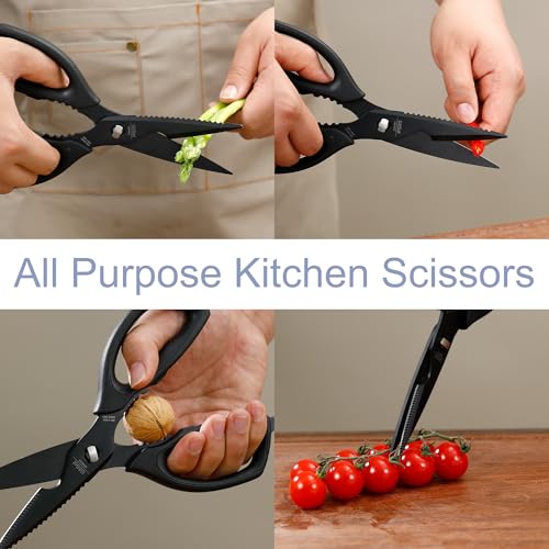 Heavy Duty Kitchen Shears Come Apart Kitchen Scissors with Serrated Blade