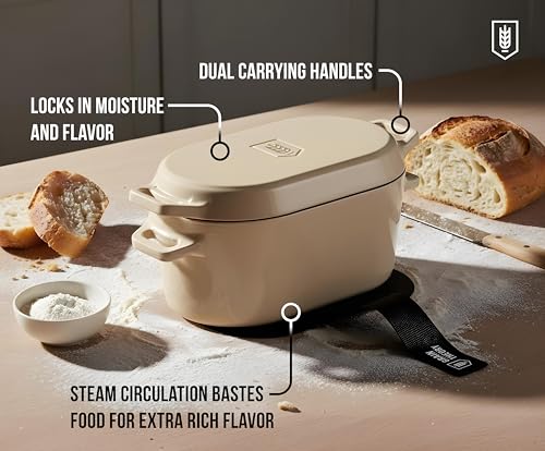 Oval Dutch Oven (Ivory / 3.4 Quarts)