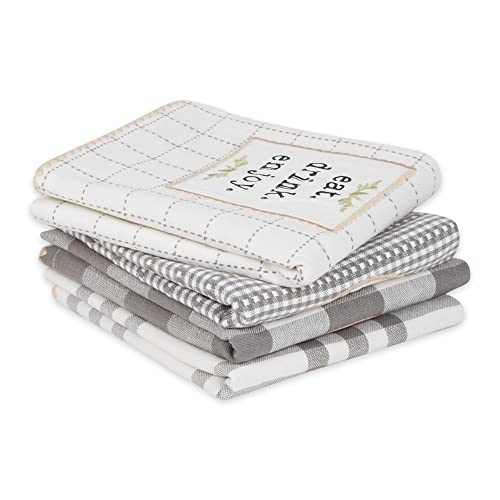 Home Sweet Farmhouse Kitchen Collection (Gray / Dishtowel Set, 18x28")