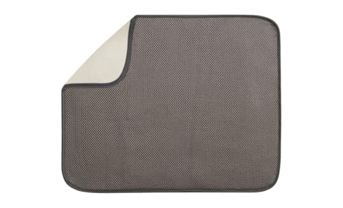 iDry Large Kitchen Countertop Dish Drying Mat (Mocha / Medium)