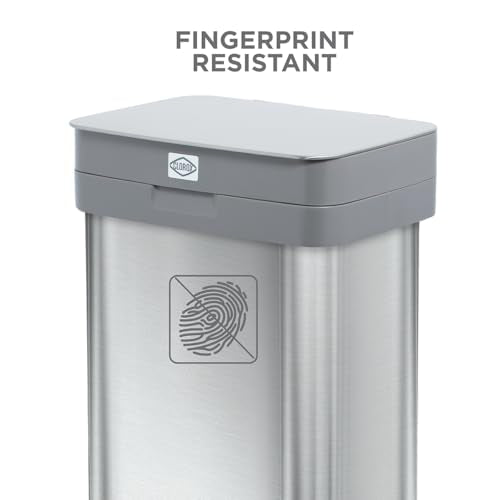 13 Gallon Trash Can (Stainless Step)