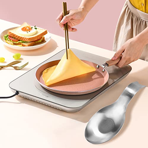 Stainless Steel Spoon Rest (1.Fishtail-Silver)