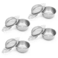 4 Pack Tea Strainer Bowl (4 Pack / Silver)