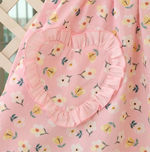 Womens Cooking Baking Apron (Salmon Trim)
