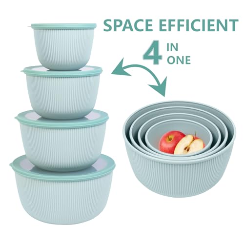 Mixing Bowls with Lids Set (Pure Green)