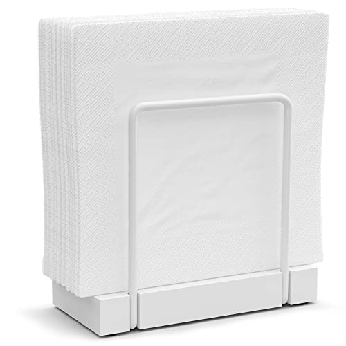Napkin Holder for Table (Totally White / 5.78 x 2.51 x 5.04 inches)