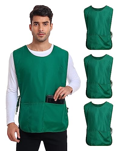 3 Pack Unisex Cobbler Apron (Standard / 3 Pack - Green)