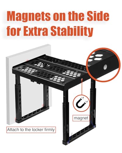 Locker Organizer Shelf (Black)