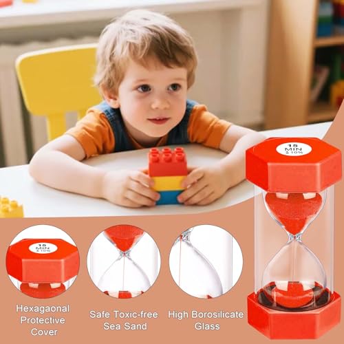 20 Minute Hourglass Sand Timer (Red / 20 minute)