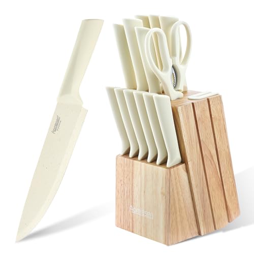 Stainless Steel Knife Set (Beige)