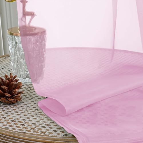 Light Pink Bedroom Curtains 96 Length for Farmhouse (Light Pink / 59"W x 96"L (Pack of 2))