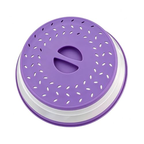 Collapsible Microwave Splatter Cover (Purple / 10.5 IN)
