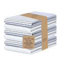Kitchen Towels Cotton Dish Towels 20”x30” (30" x 20" (Set of 6) / 119 Dot Check Blue)