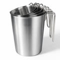 Newness 5 Pack Stainless Steel Measuring Cups Set