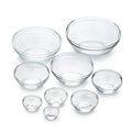 Le Gigogne Glass Mixing Bowl Set (9 Piece / Clear)