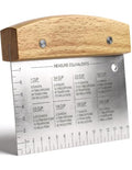Multipurpose Bench Scraper (Wooden Grip)