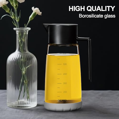 Olive Oil Dispenser Bottle for Kitchen with Leakproof and Dust Cover (Blue)