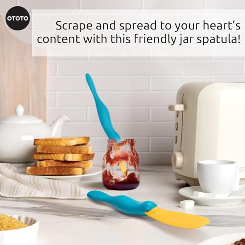 Splatypus Jar Spatula for Scooping and Scraping (Blue)