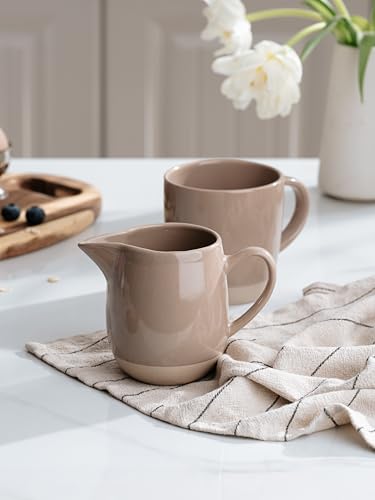 13oz Creamer with Handle (13 Ounces / Cinnamon Brown)