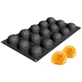 15 Cavity Silicone Baking Mold (Black-QY363)